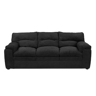 Foto 1 | Sofá Trinity Cosmo Color Negro 3 Plazas