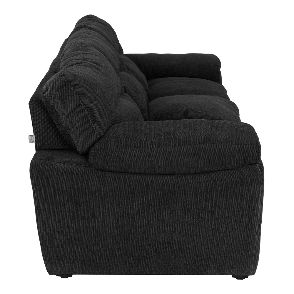 Foto 5 | Sofá Trinity Cosmo Color Negro 3 Plazas