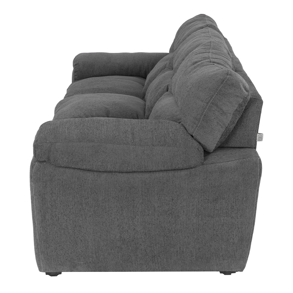 Foto 4 pulgar | Sofá Trinity Cosmo Color Gris Oxford 3 Plazas