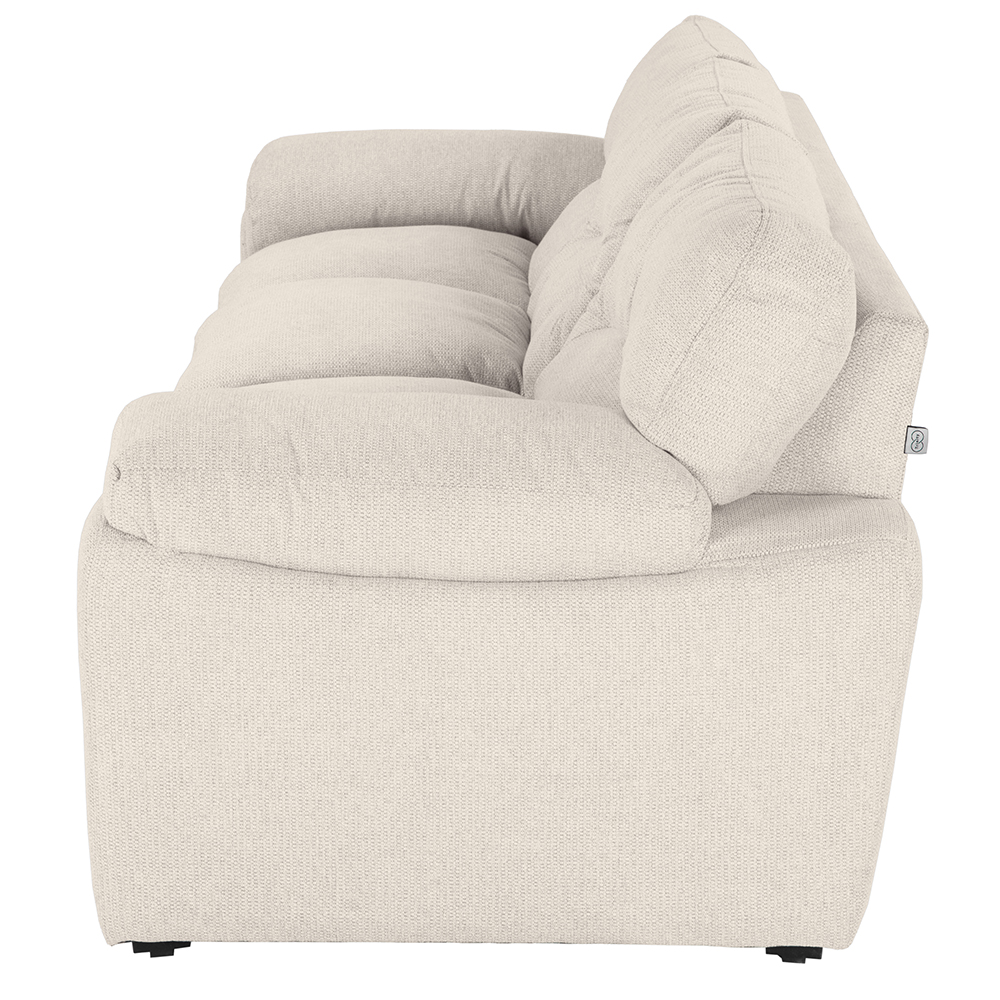 Foto 4 pulgar | Sofá Trinity Cosmo Color Crema 3 Plazas