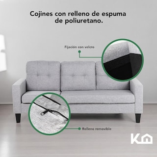 Foto 5 | Sofá Sala Esquinera Izquierda Sillón Reversible Madera
