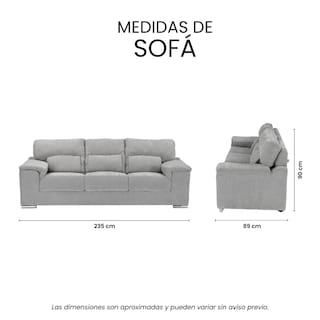 Foto 7 | Sofá Trinity Kaizen Color Gris Plata