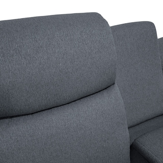 Foto 8 | Sala Esquinero Reclinable De 6 Plazas Color Gris Con Consola Y Portavasos
