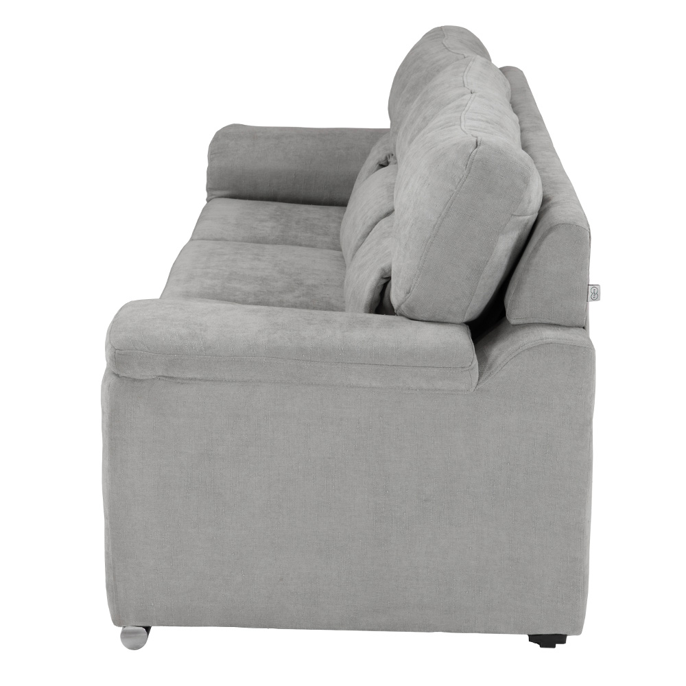 Foto 4 pulgar | Sofá Trinity Kaizen Color Gris 3 Plazas