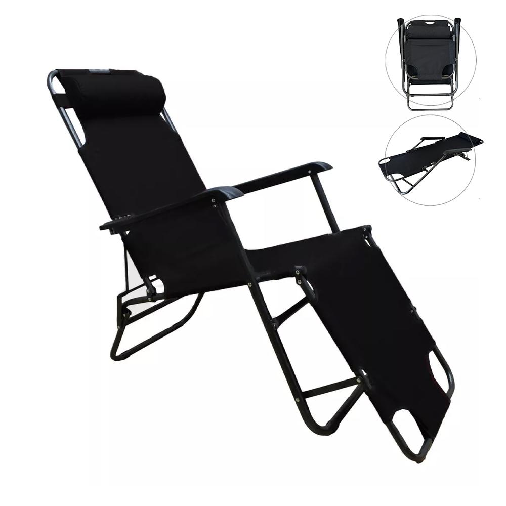 2 Sillas Camastro Plegable Reclinable Jardín Playa Alberca