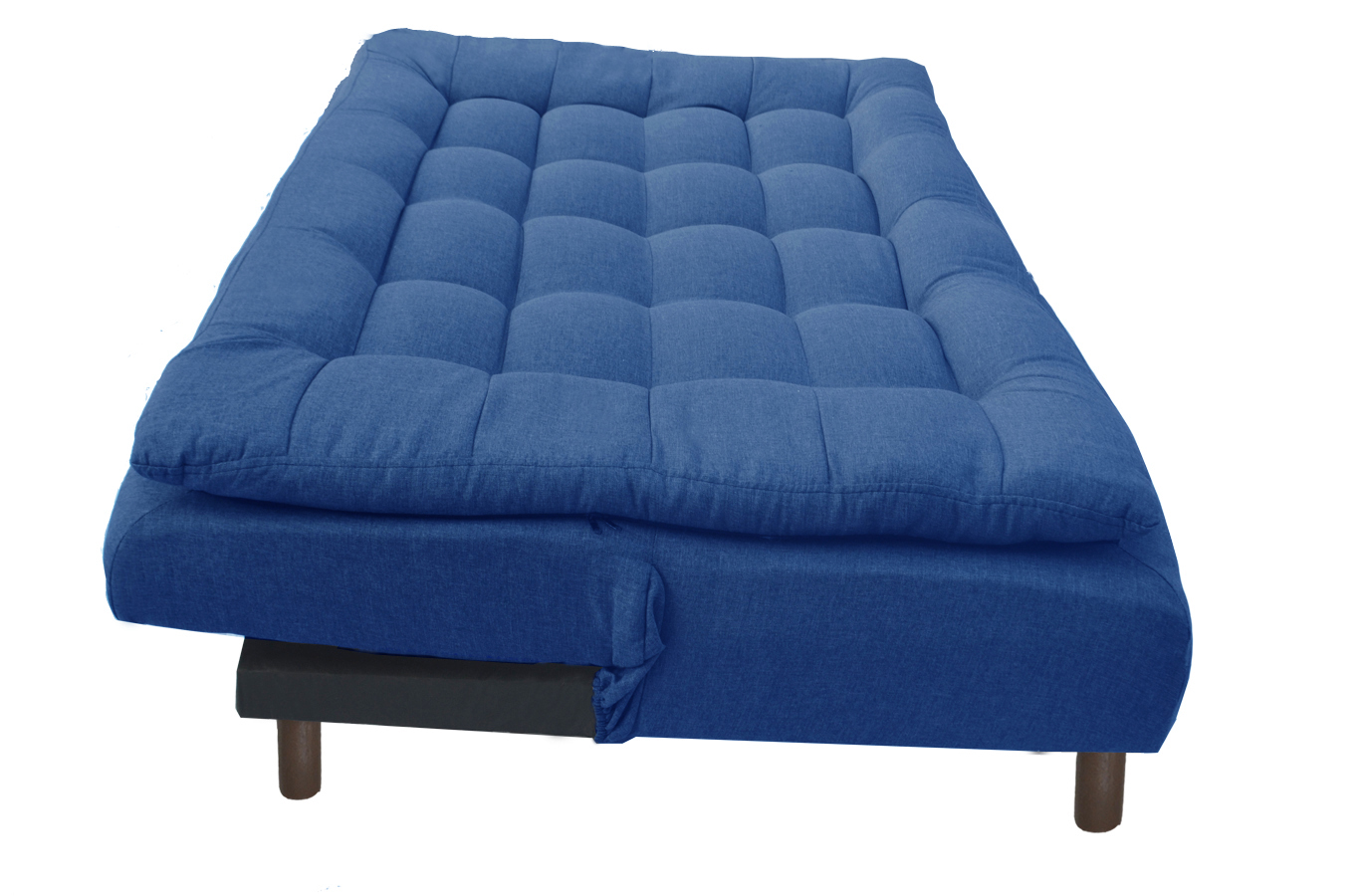 Foto 4 pulgar | Sofá Cama Futon Moblecasa Confort color Azul