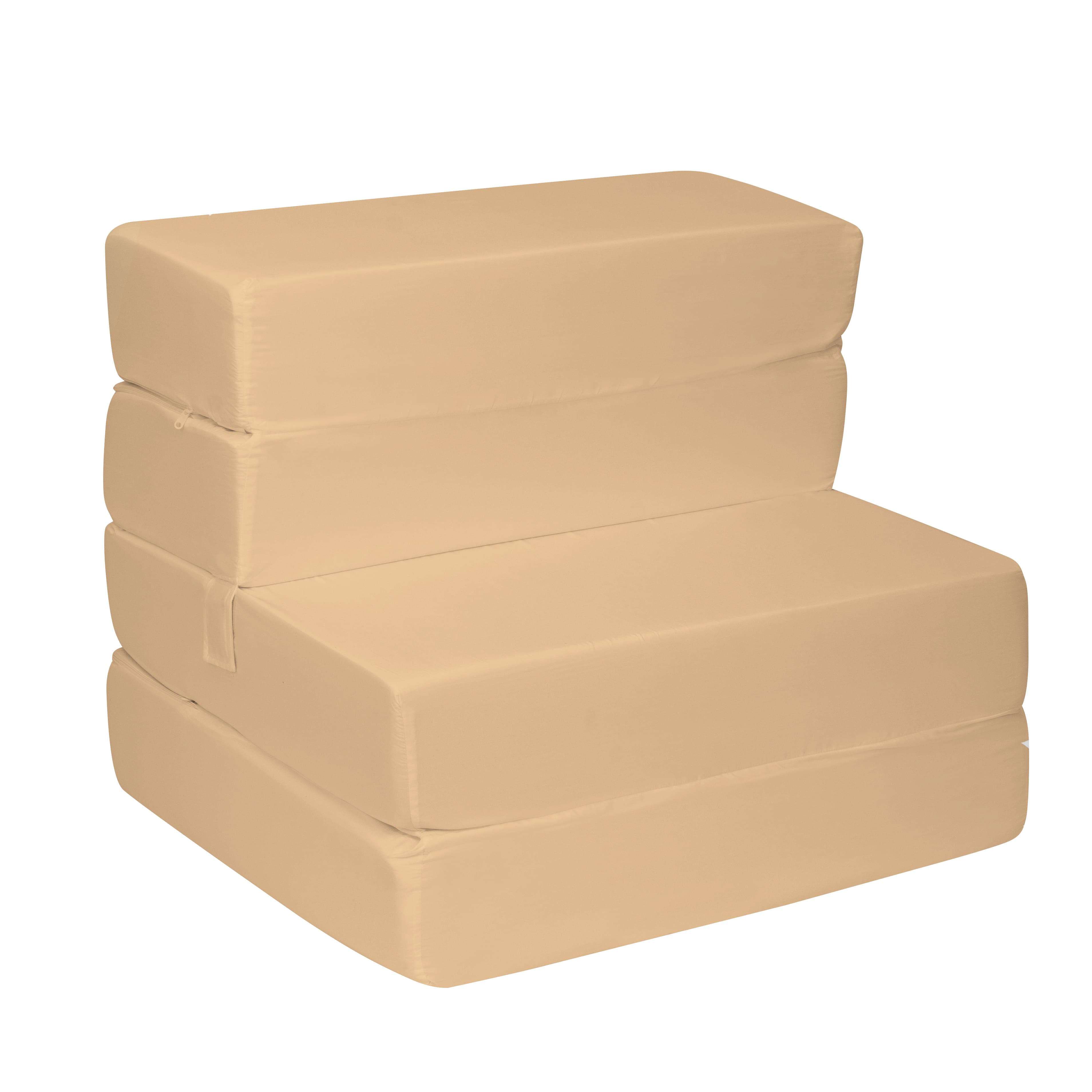 Sofá Cama Portátil Onof Sci Plegable 2 en 1 Individual Caqui
