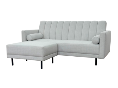 Foto 3 | Bostón Futón Modular Misofa.mx Sofá Cama Modular Gris Claro
