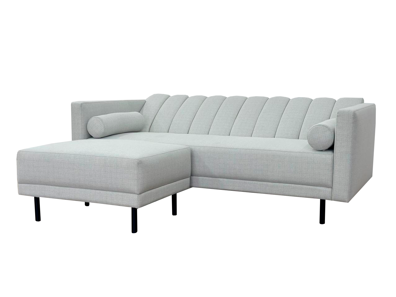 Foto 4 | Bostón Futón Modular Misofa.mx Sofá Cama Modular Gris Claro