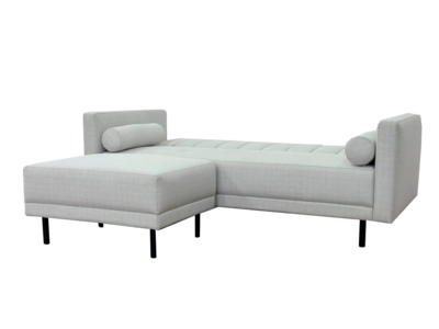 Foto 5 | Bostón Futón Modular Misofa.mx Sofá Cama Modular Gris Claro