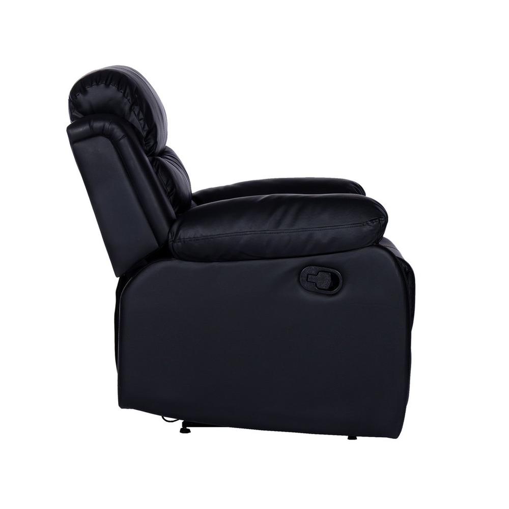 Foto 4 pulgar | Sillón Reposet Midtown Concept color Negro Reclinable Individual Tapizado en Simil Cuero