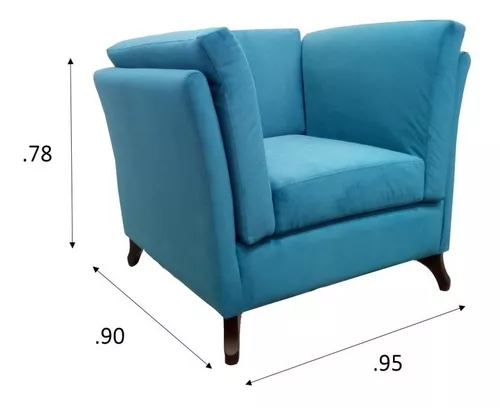 Foto 3 pulgar | Sillón Individual Pg Mariella color Azul