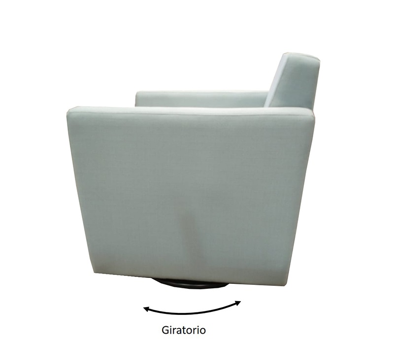 Foto 4 pulgar | Sillón Individual Giratorio Pg Giri color Blanco