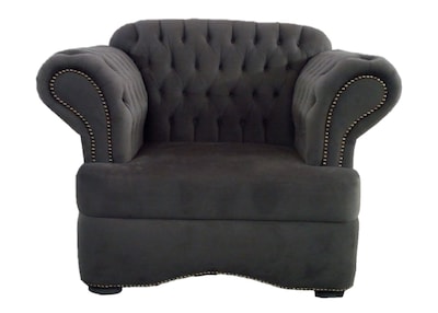 Foto 1 | Sillón Individual Polytron Dominique color Gris