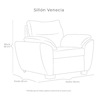 Foto 7 | Sillón Dicasa Venecia Color Azul