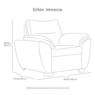 Foto 7 | Sillón Dicasa Venecia Color Gris