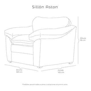 Foto 7 | Sillón Dicasa Aston Color Gris Oscuro