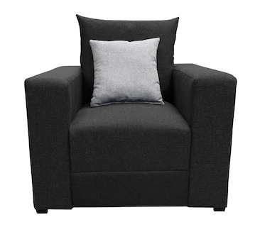 Foto 1 | Sillón El Bazar Store Miami Lino Negro 1 Plaza Modular