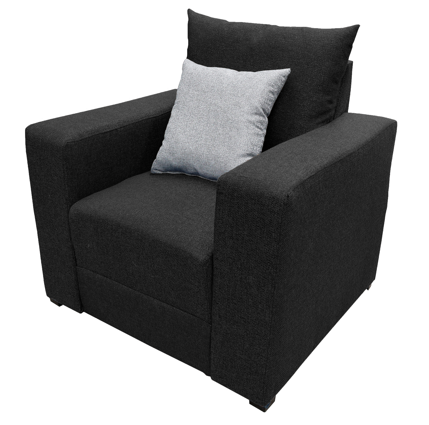 Foto 4 pulgar | Sillón El Bazar Store Miami Lino Negro 1 Plaza Modular