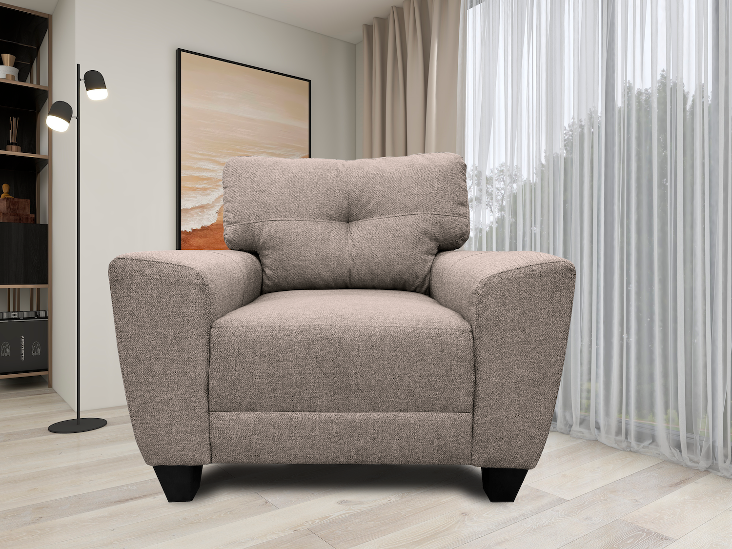 Foto 3 pulgar | Sillon el Bazar Store Sidney Lino Beige