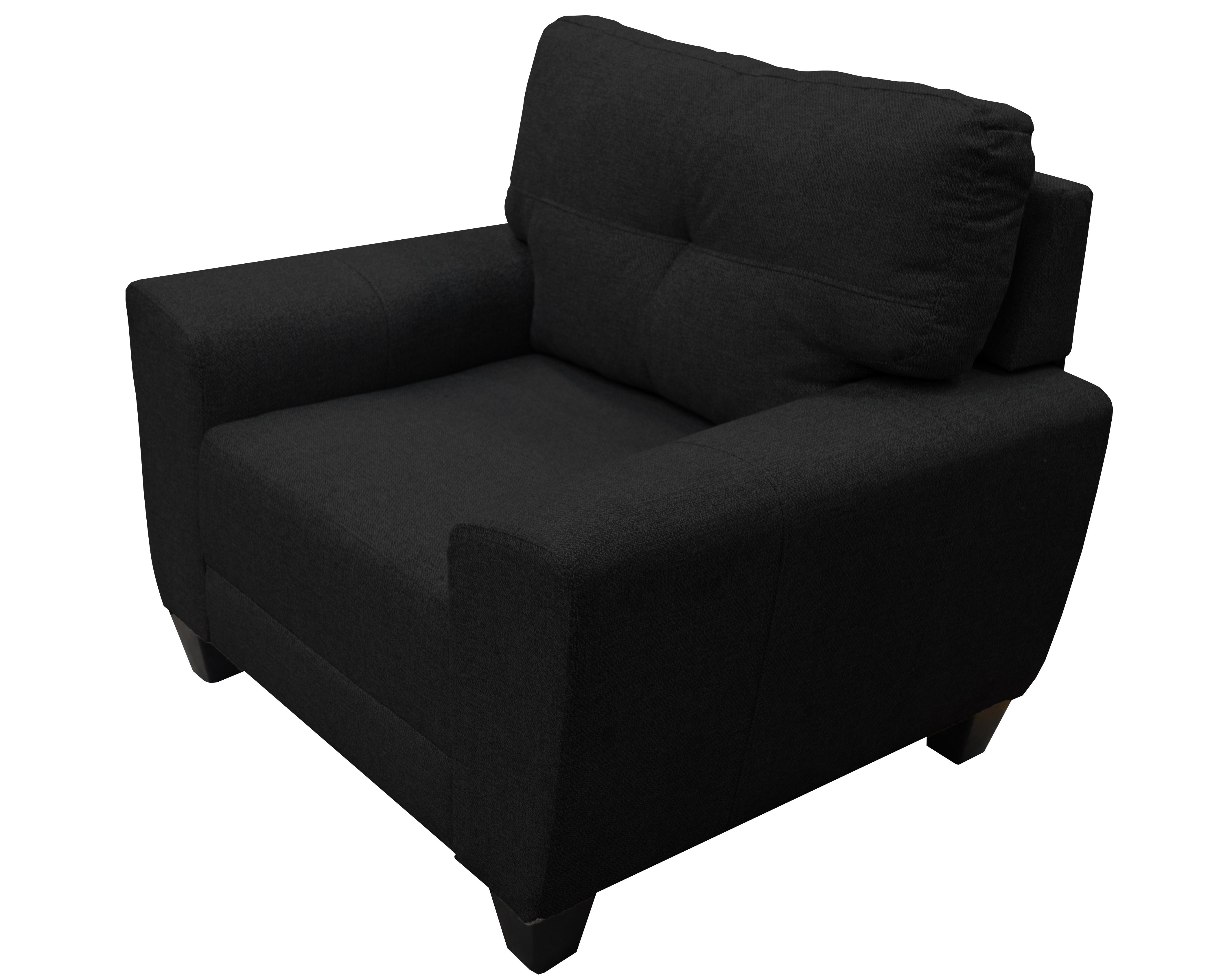 Foto 4 pulgar | Sillon El Bazar Store Sidney Lino Negro 1 Pieza