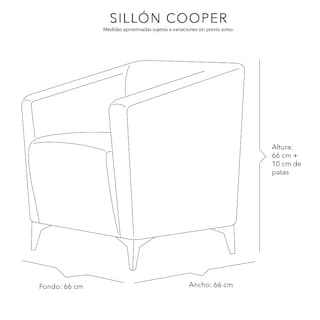 Foto 8 | Sillón Dicasa Cooper Ii Color Negro