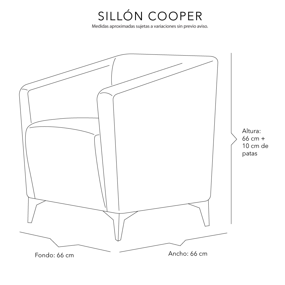 Foto 9 pulgar | Sillón Dicasa Cooper Ii Color Arena