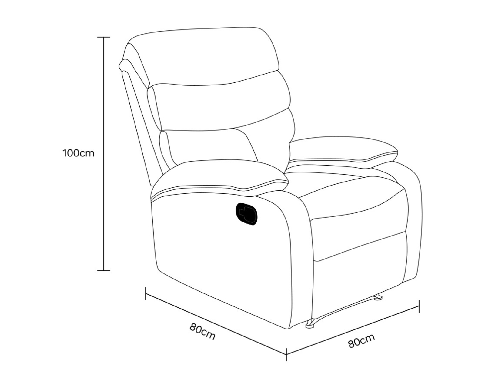 Foto 9 pulgar | Sillon Reclinable Elon Gris