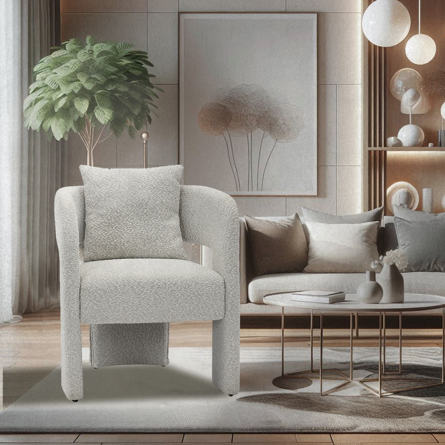 Foto 2 | Sillon Lipari 366 Greige