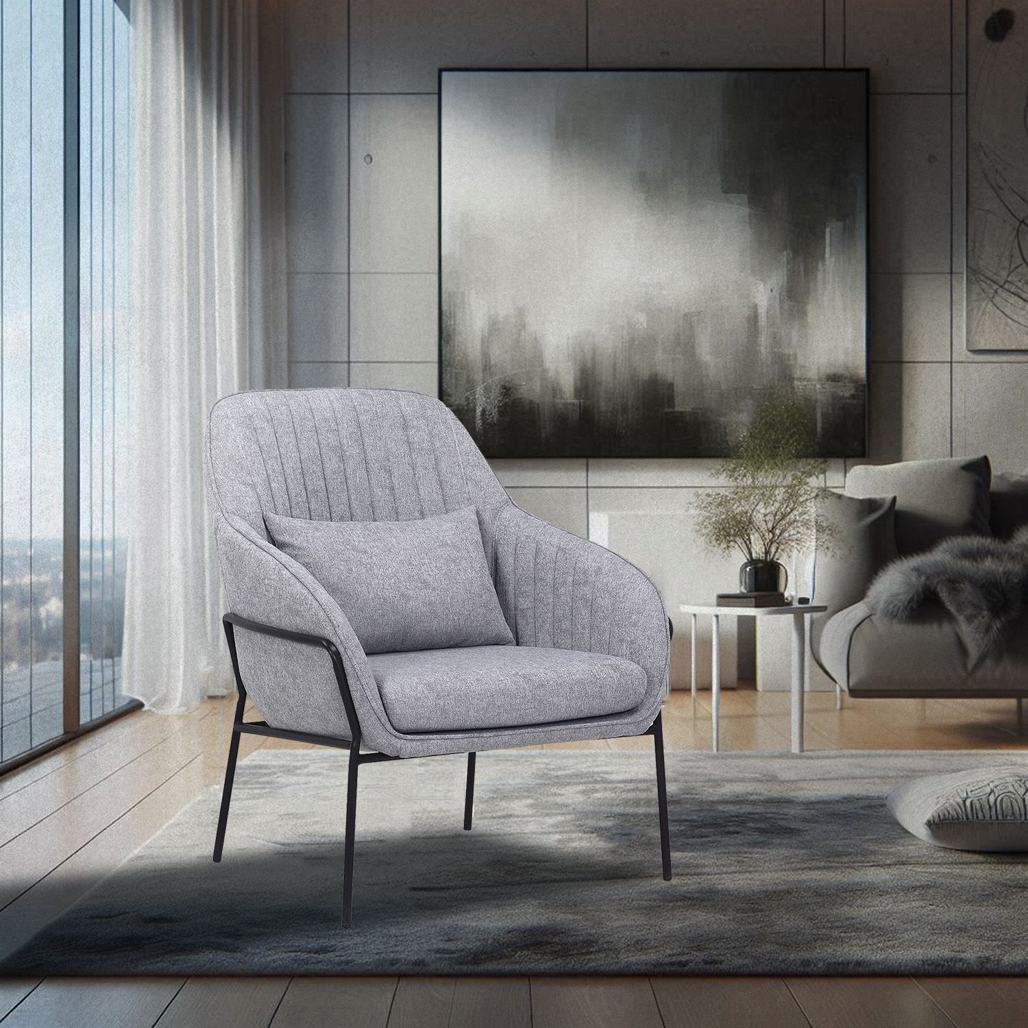 Foto 4 | Sillon Burano 323 Gris