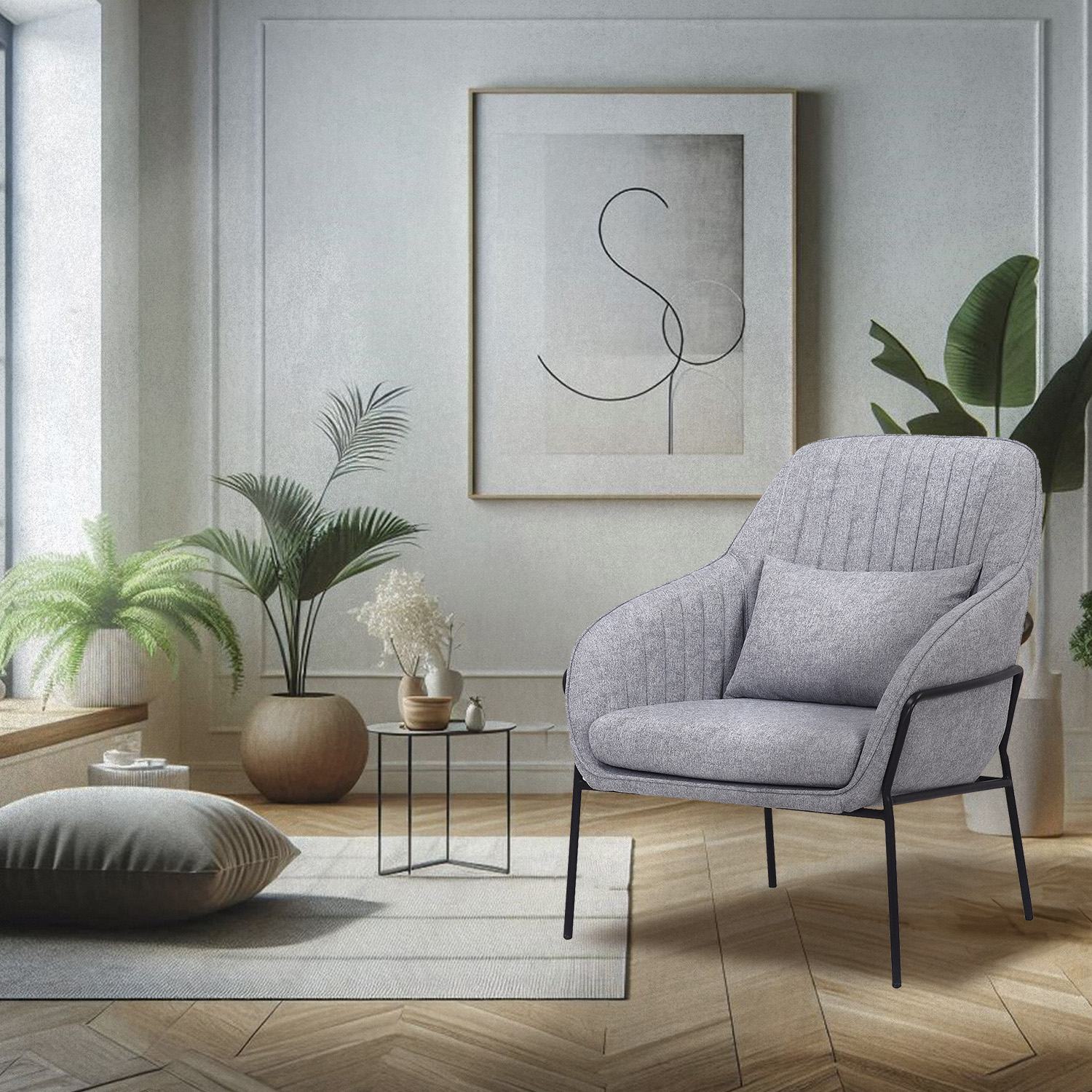 Foto 5 | Sillon Burano 323 Gris
