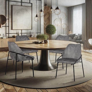 Foto 7 | Silla de Comedor Mundo In 3093 Budelli Gris