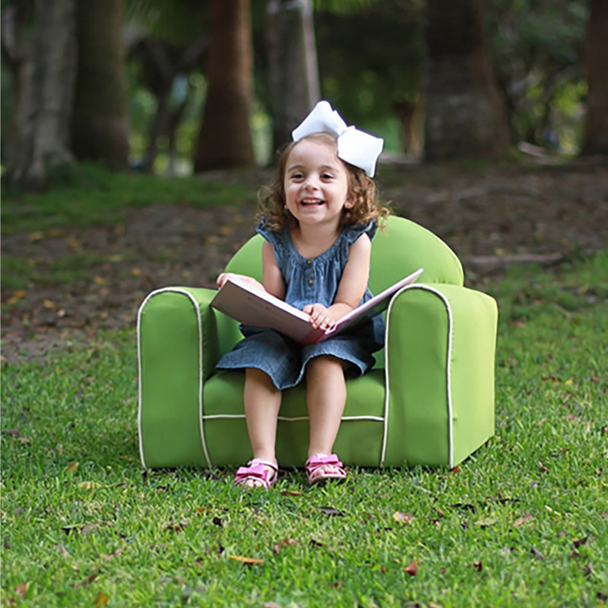 Foto 2 | Sillon Infantil Verde con Almohada