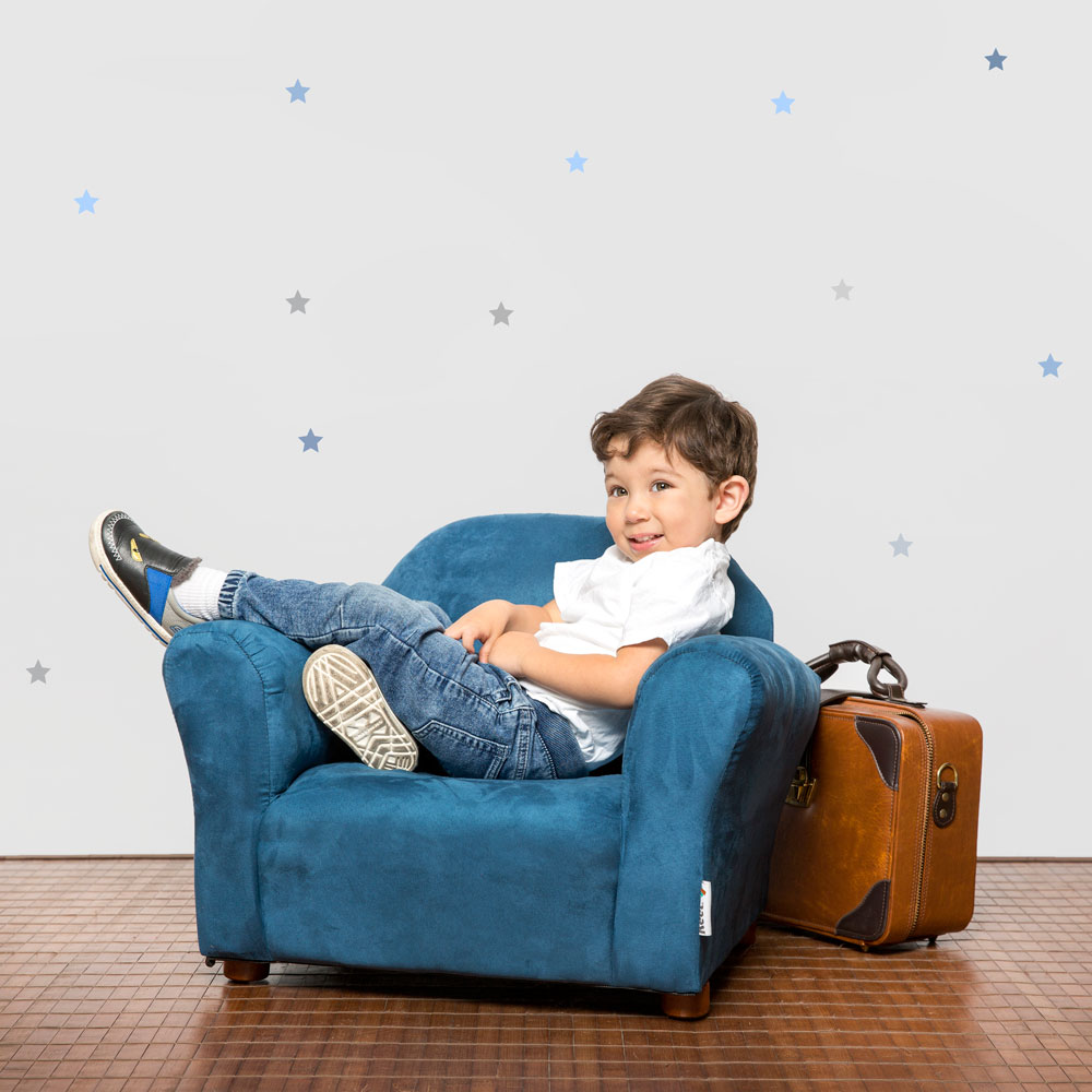 Foto 4 pulgar | Sillon Infantil Azul