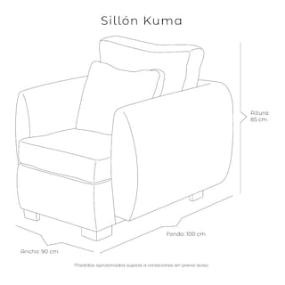 Foto 5 | Sillon 1 Plaza Kuma Crema