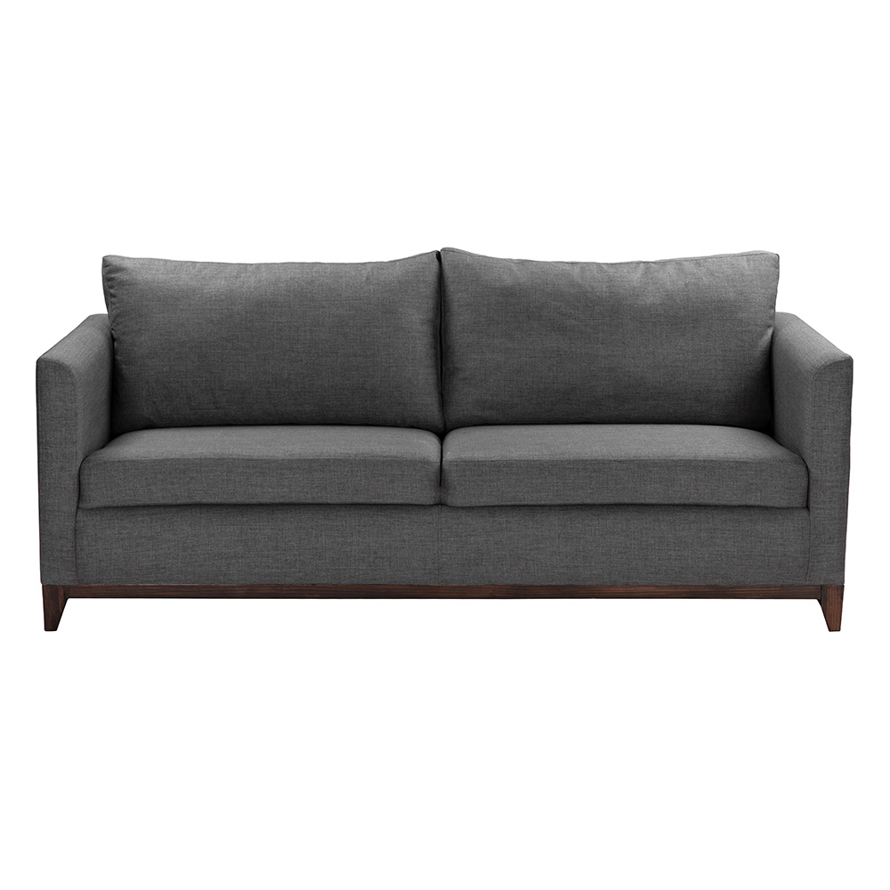 Foto 2 pulgar | Sofa 3 Plazas Oslo Gris Oscuro
