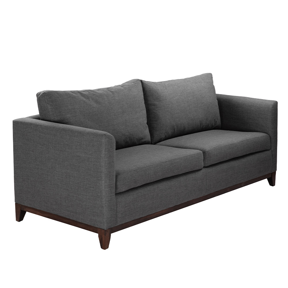Foto 3 pulgar | Sofa 3 Plazas Oslo Gris Oscuro
