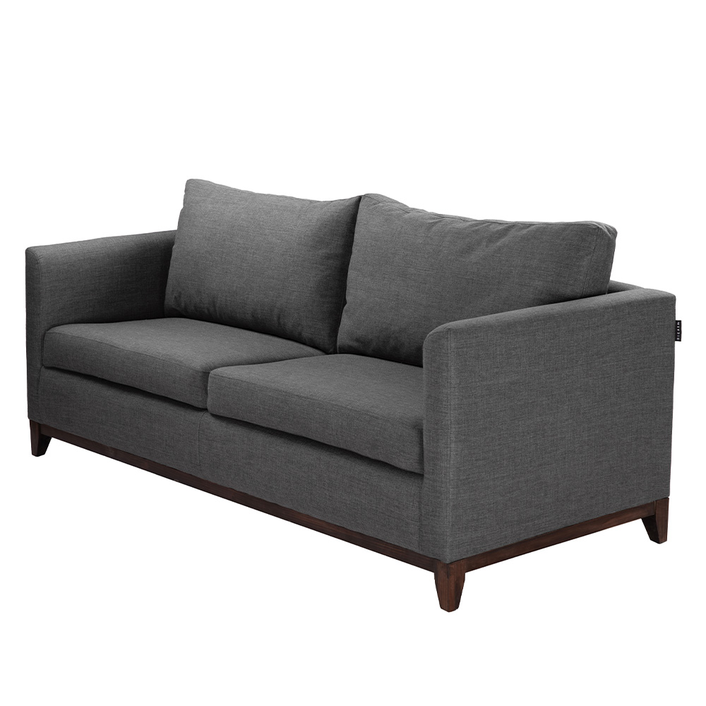 Foto 4 pulgar | Sofa 3 Plazas Oslo Gris Oscuro