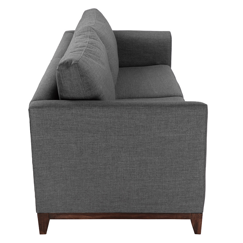 Foto 5 pulgar | Sofa 3 Plazas Oslo Gris Oscuro