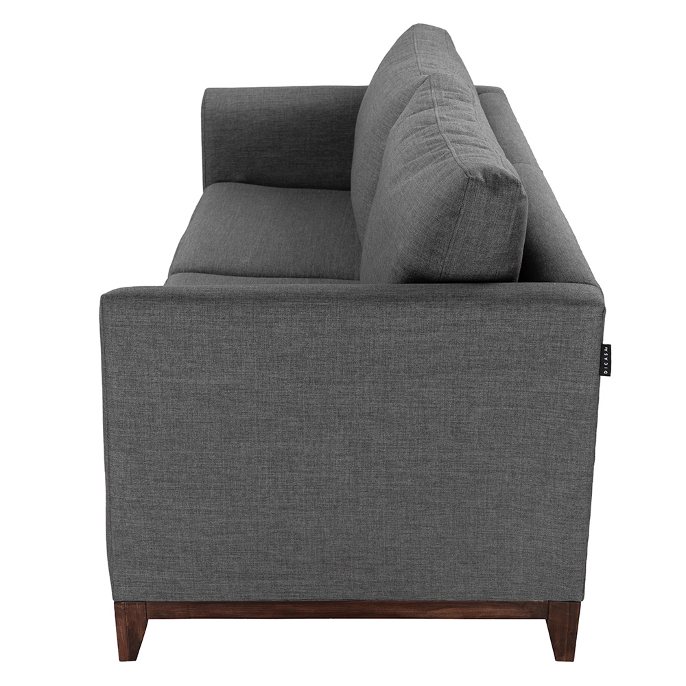 Foto 6 pulgar | Sofa 3 Plazas Oslo Gris Oscuro