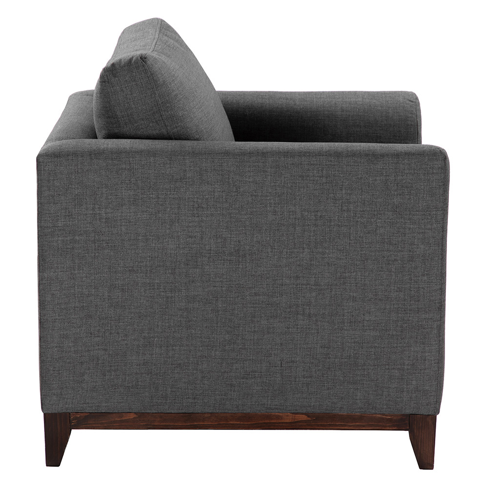 Foto 4 pulgar | Sillon 1 Plaza Oslo Gris Oscuro