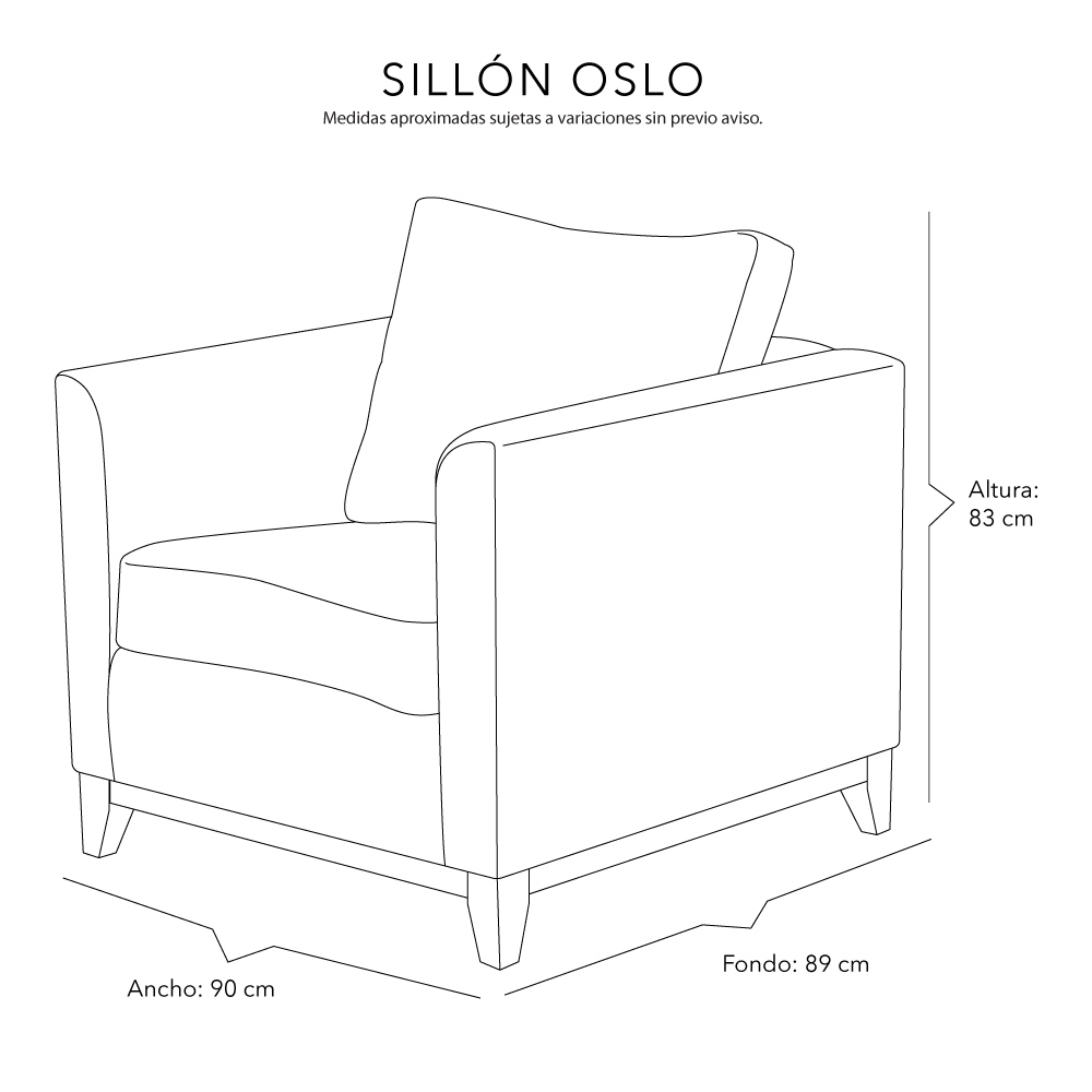 Foto 6 pulgar | Sillon 1 Plaza Oslo Gris Oscuro
