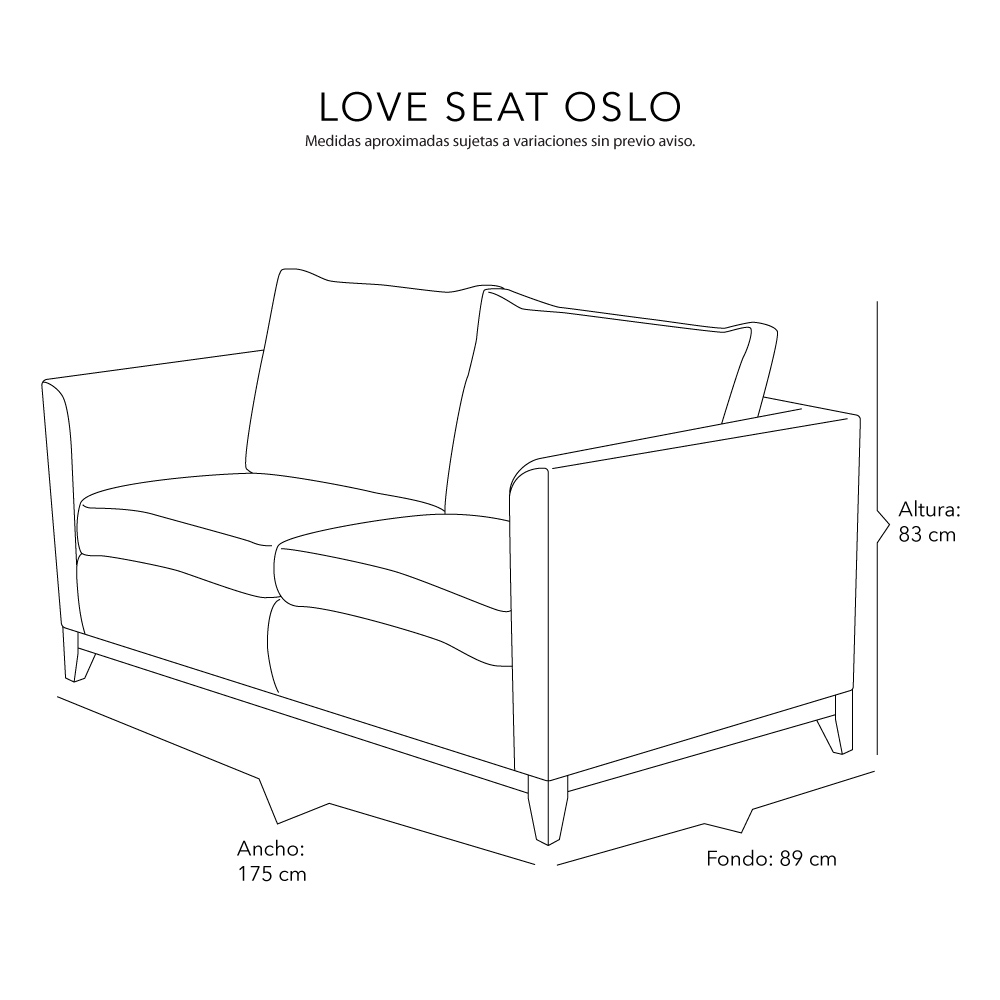 Foto 7 | Sala 3 Piezas (sofa, Love Y Sillon) Oslo Crema
