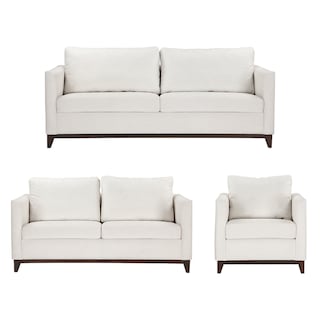 Foto 1 | Sala 3 Piezas (sofa, Love Y Sillon) Oslo Crema