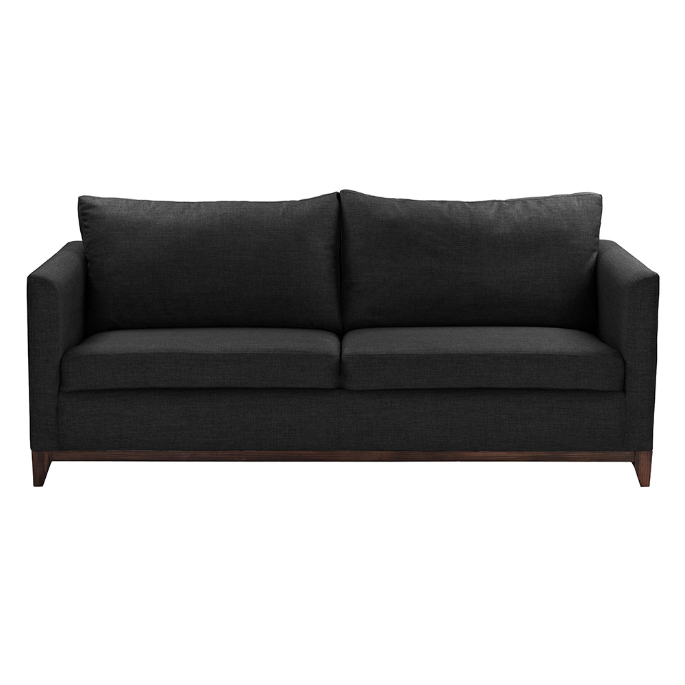 Foto 2 pulgar | Sofa 3 Plazas Oslo Negro