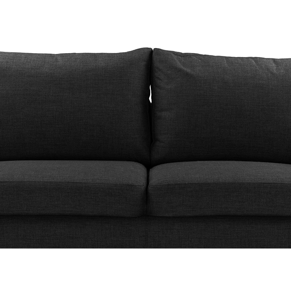 Foto 5 pulgar | Sofa 3 Plazas Oslo Negro