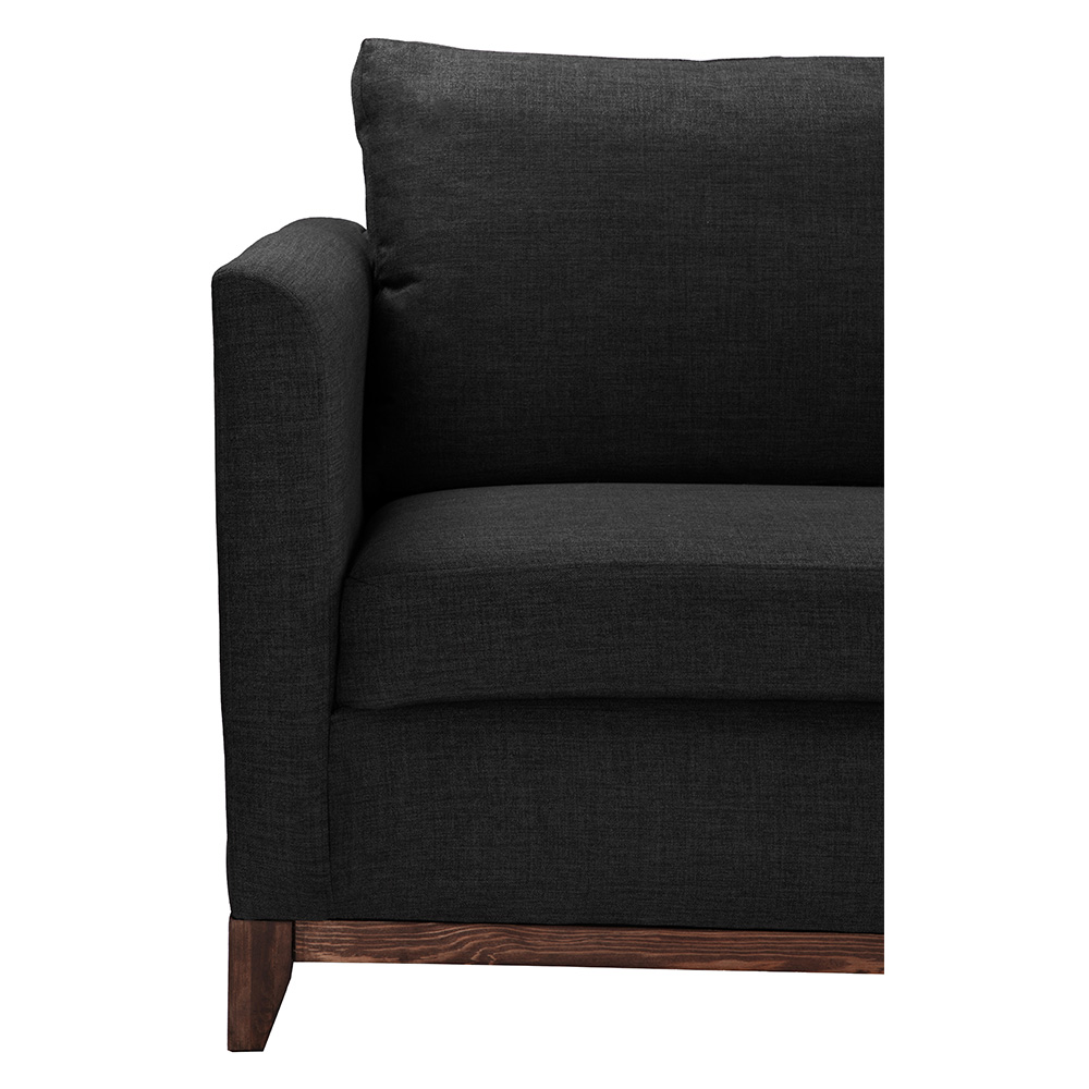 Foto 6 pulgar | Sofa 3 Plazas Oslo Negro
