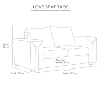 Foto 6 | Love Seat 2 Plazas Taos Crema