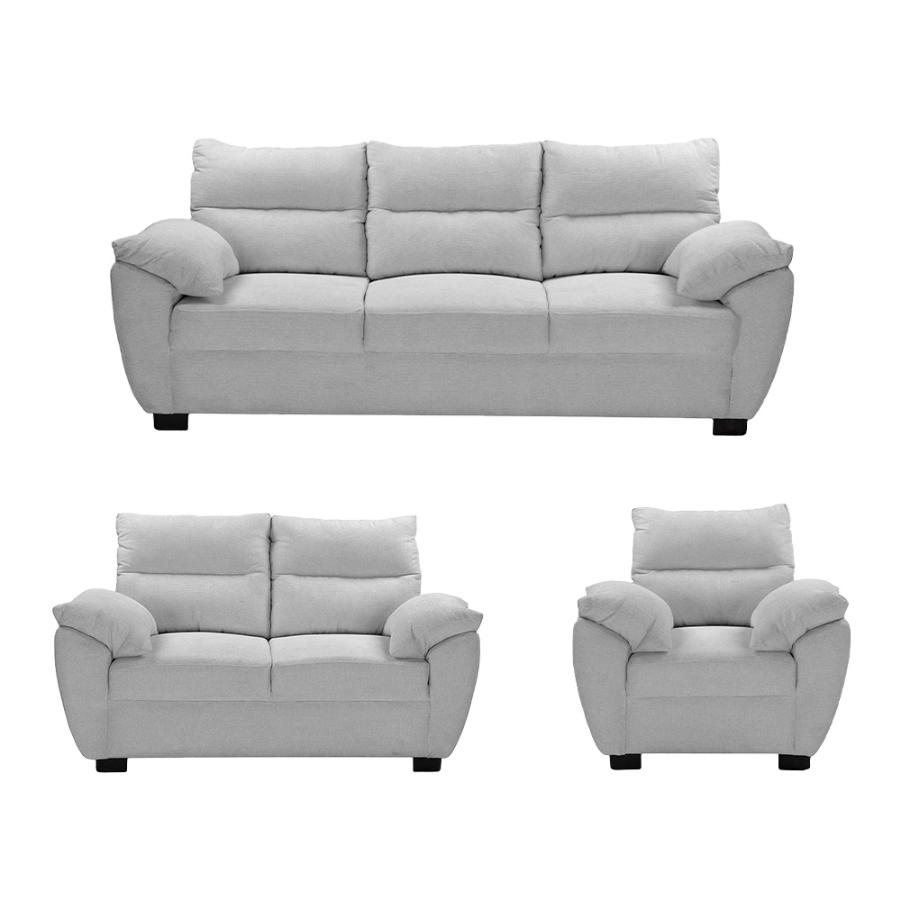 Foto 1 | Sala 3 Piezas (sofa, Love Y Sillon) Venecia Plata