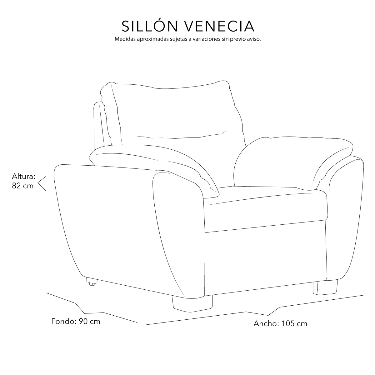 Foto 6 | Sala 3 Piezas (sofa, Love Y Sillon) Venecia Plata